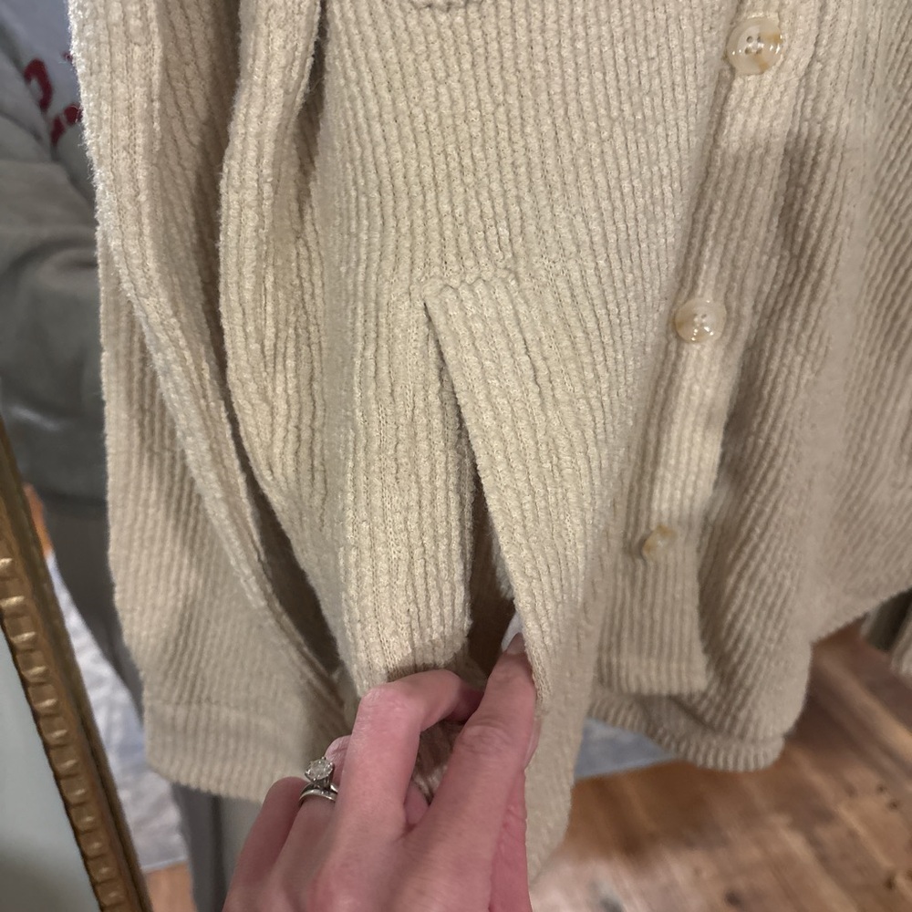 Thread & Supply Beige Ribbed Jacket - Picture 4 of 5